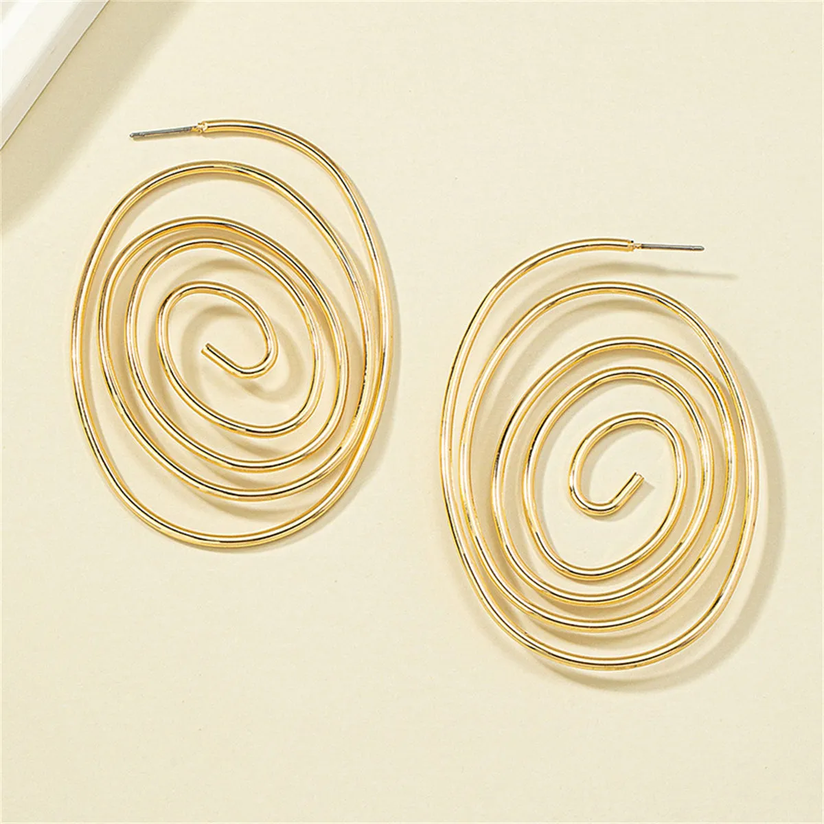 18K Gold-Plated Vortex Hoop Earrings