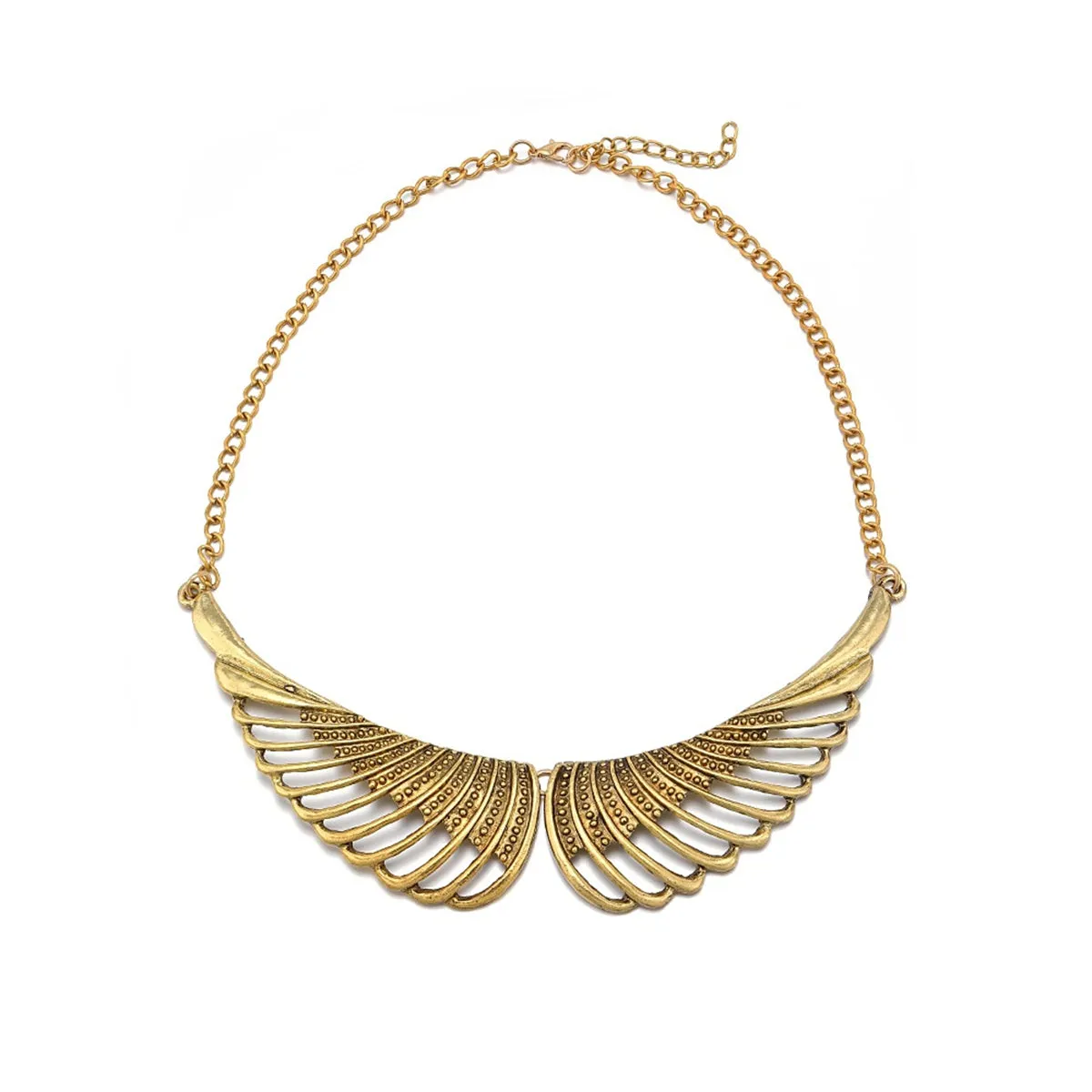 18K Gold-Plated Wing Bib Necklace