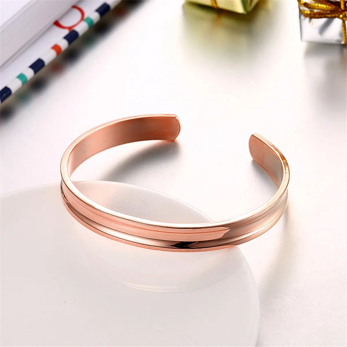 18K Rose Gold-Plated Cuff