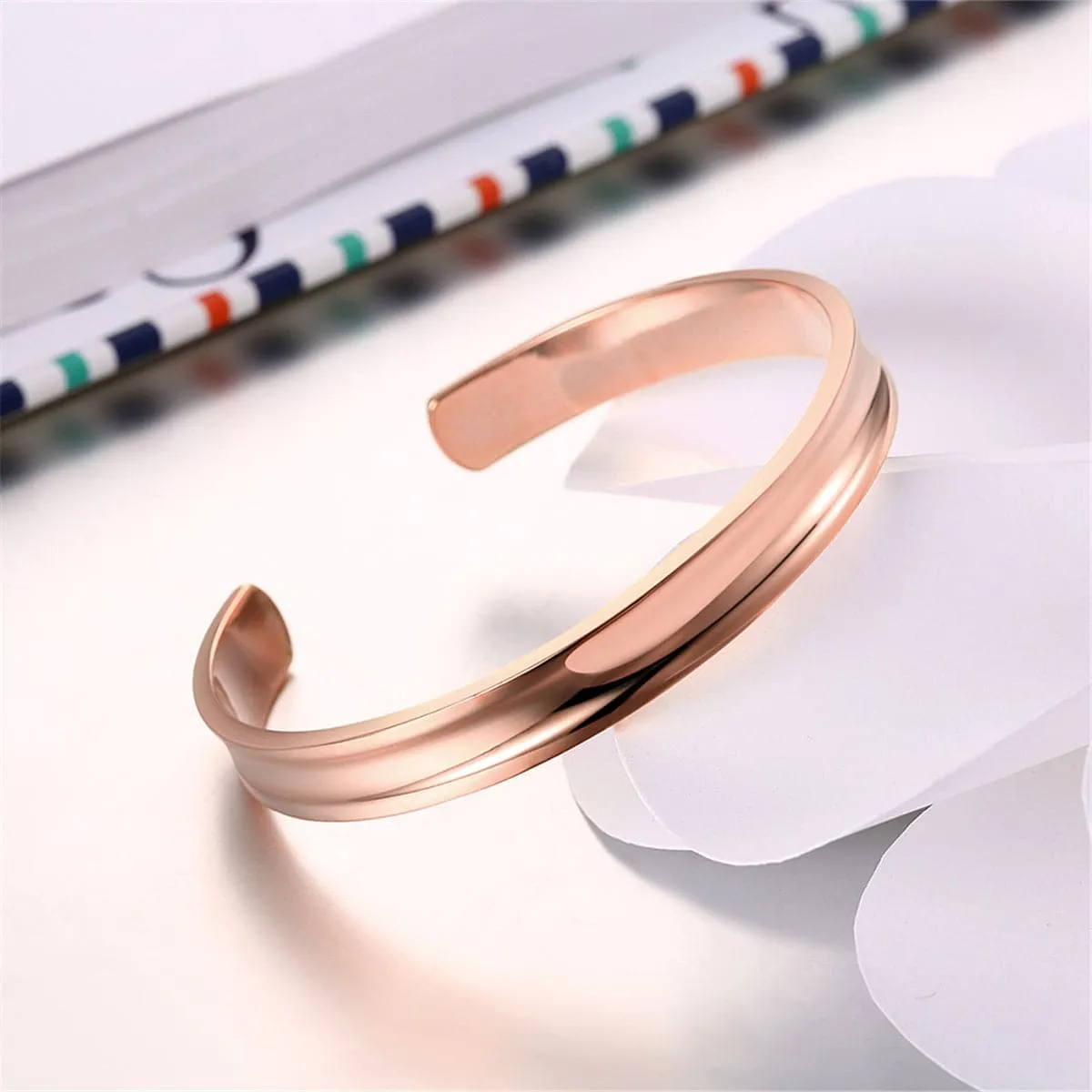 18K Rose Gold-Plated Cuff