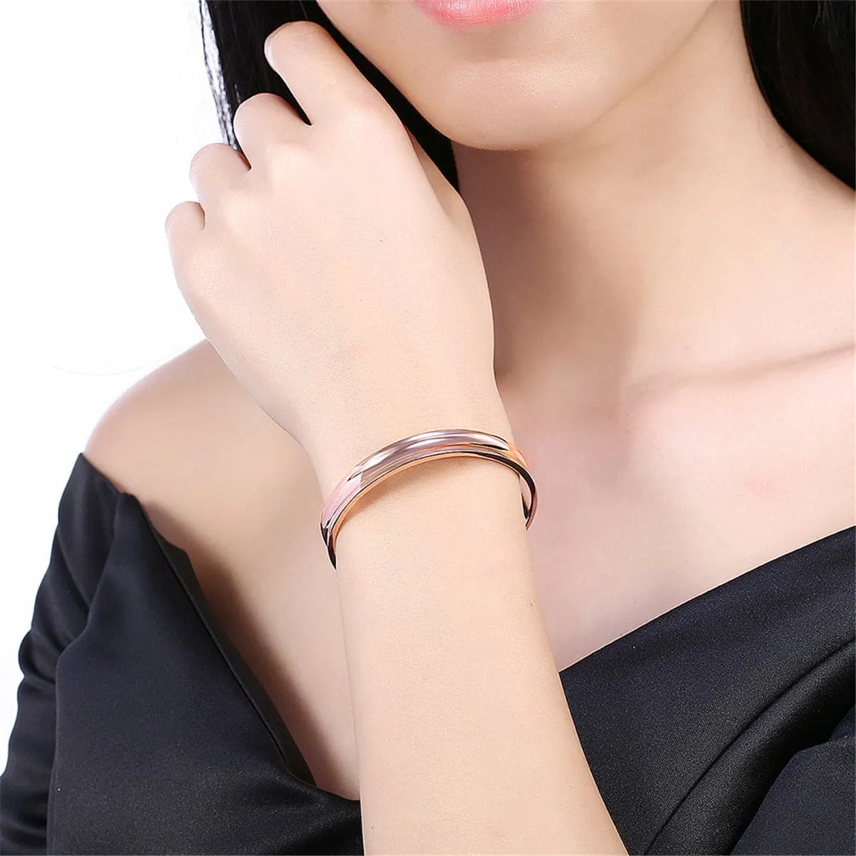 18K Rose Gold-Plated Cuff