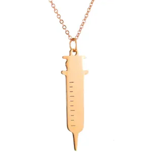 18K Rose Gold-Plated Injector Pendant Necklace