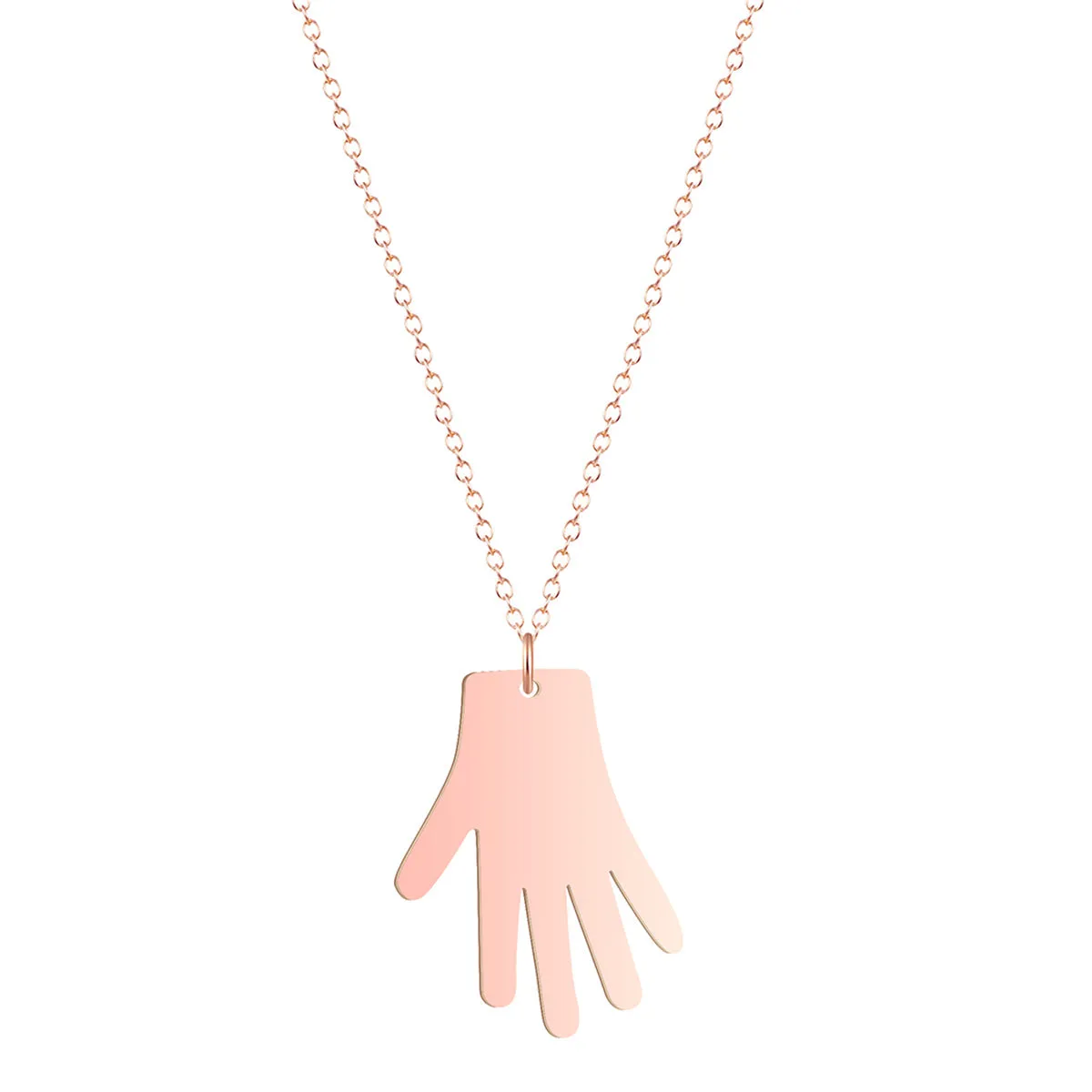 18K Rose Gold-Plated Medical Gloves Pendant Necklace