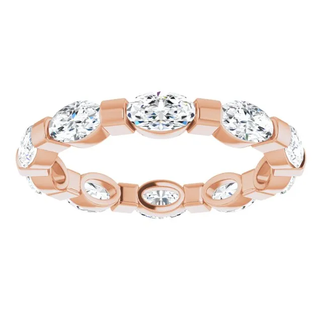 2.10 ct. Oval Diamond Eternity Band
