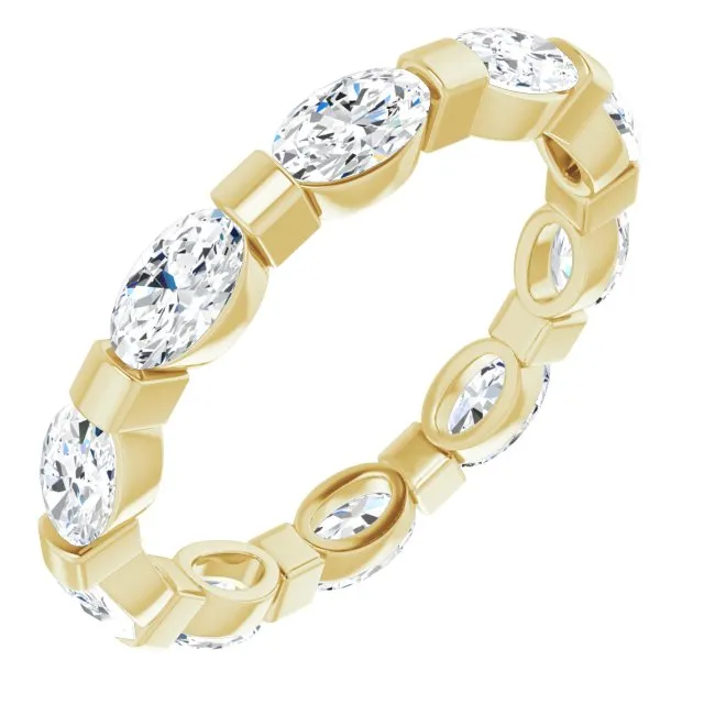 2.10 ct. Oval Diamond Eternity Band