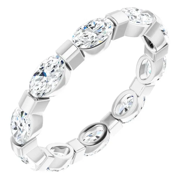 2.10 ct. Oval Diamond Eternity Band