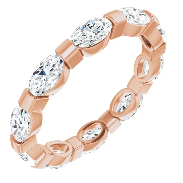 2.10 ct. Oval Diamond Eternity Band