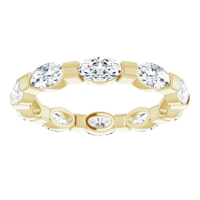 2.10 ct. Oval Diamond Eternity Band