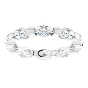 2.10 ct. Oval Diamond Eternity Band