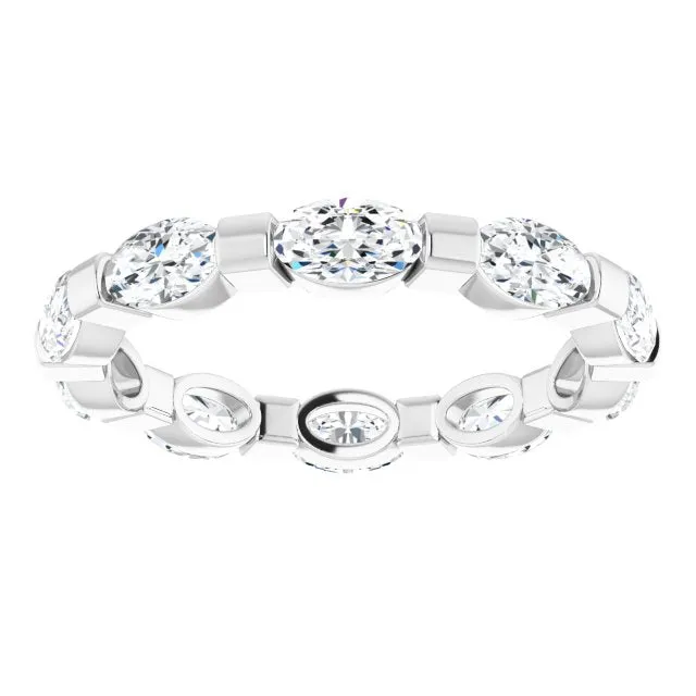 2.10 ct. Oval Diamond Eternity Band