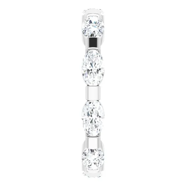 2.10 ct. Oval Diamond Eternity Band