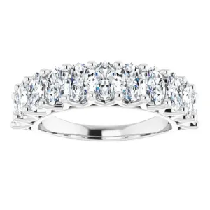 2.31 ct. Oval Cut Diamond Wedding Band