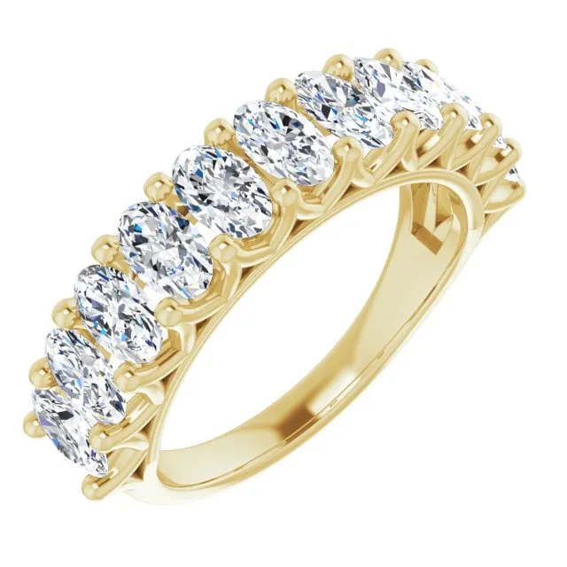 2.31 ct. Oval Cut Diamond Wedding Band