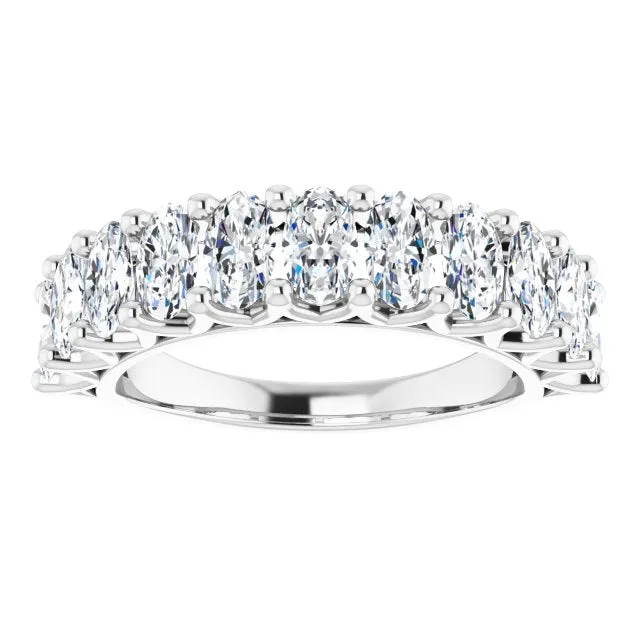 2.31 ct. Oval Cut Diamond Wedding Band