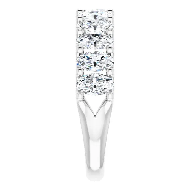 2.31 ct. Oval Cut Diamond Wedding Band