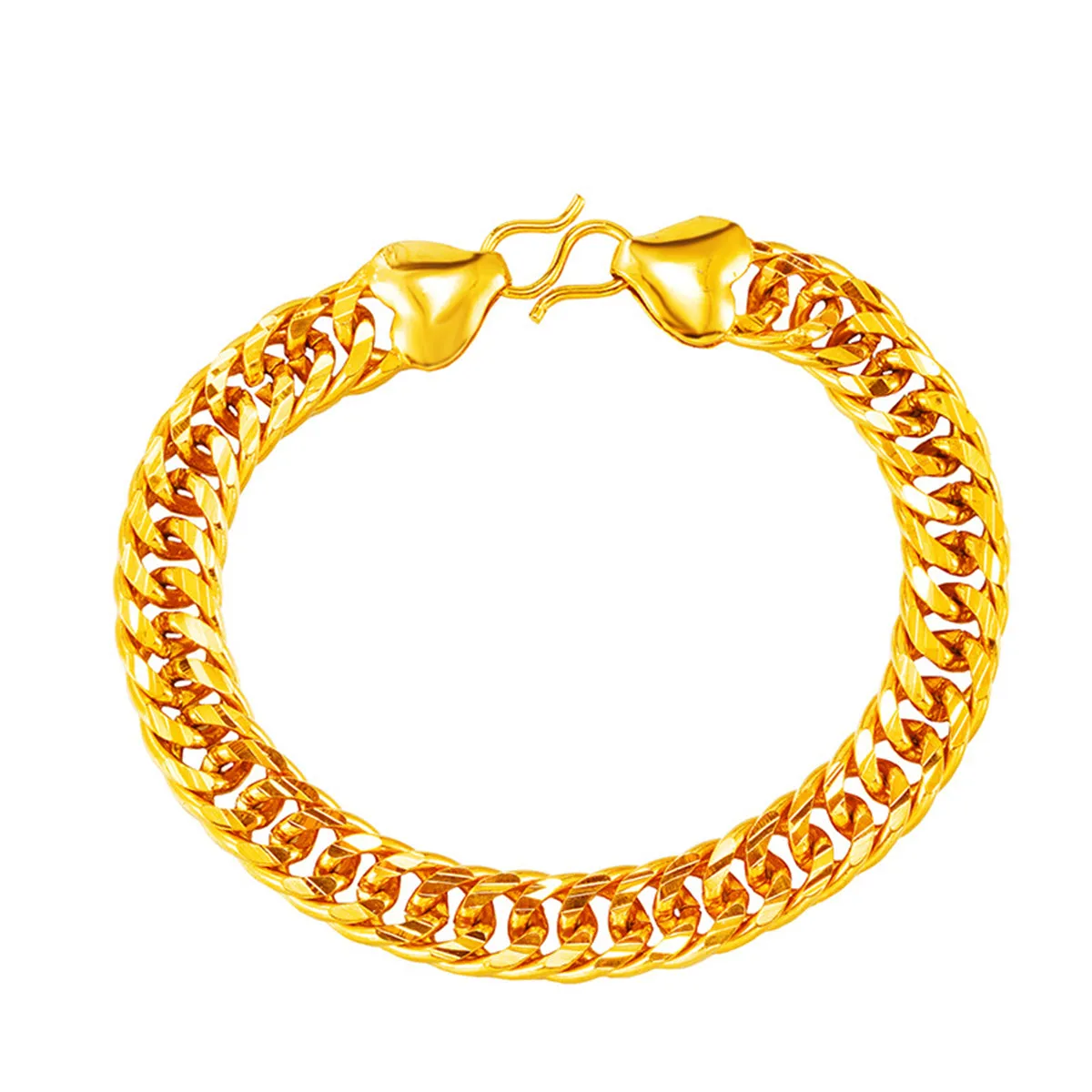24K Gold-Plated Figaro Link Bracelet