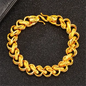 24K Gold-Plated Intertwined Bracelet