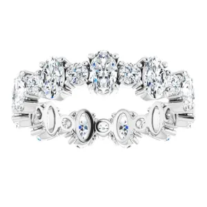 2.97 ct. Oval & Round Diamond Eternity Band