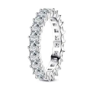 3mm Princess Cut Diamond Eternity Wedding Band