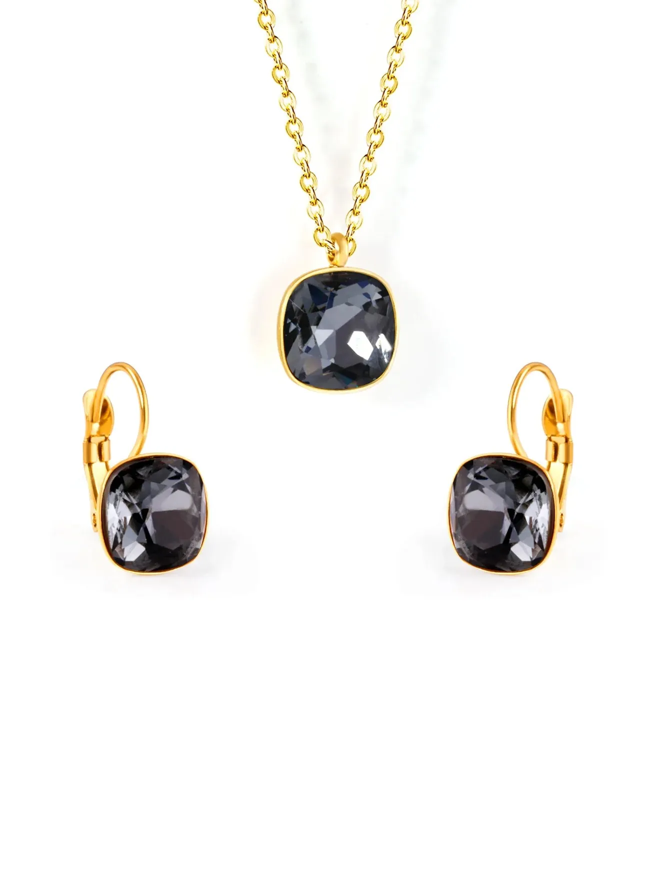 3pcs Zircon Stainless Steel Jewelry Set - FD ⚡
