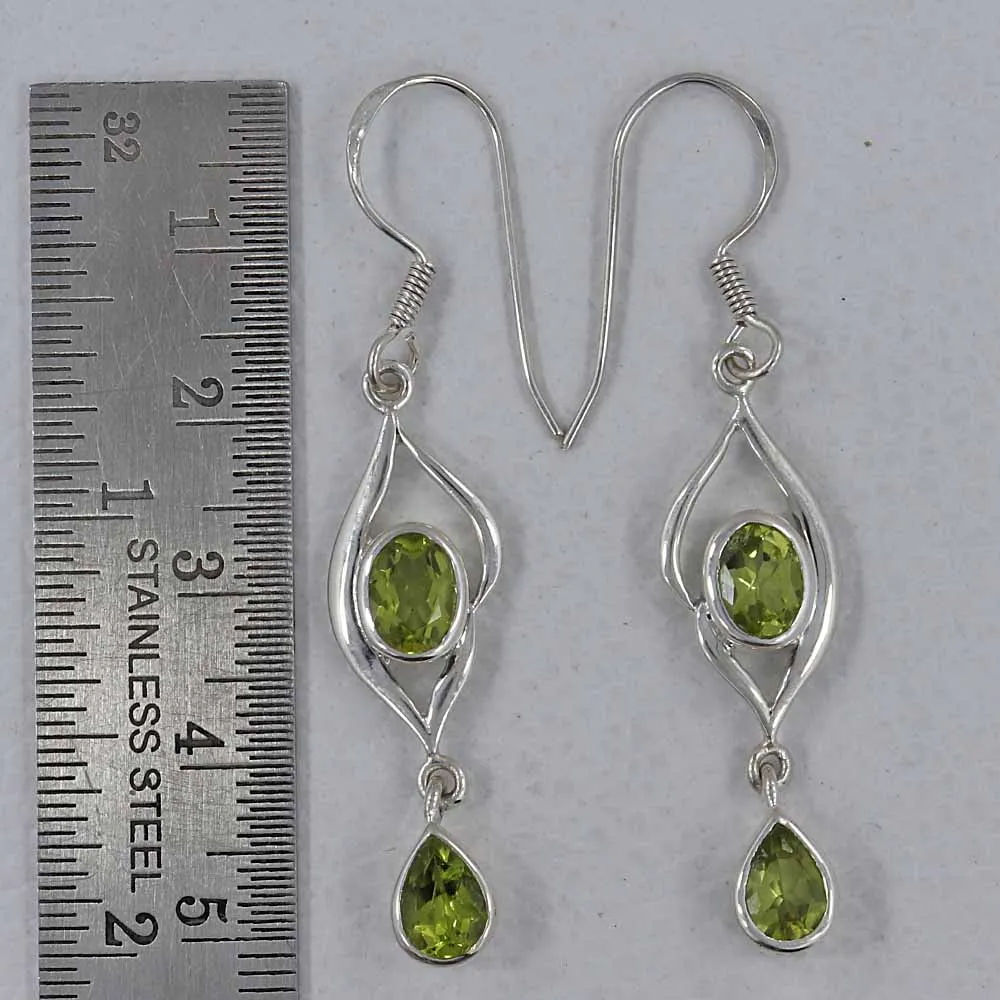 925 Starling Silver Garnet Earrings