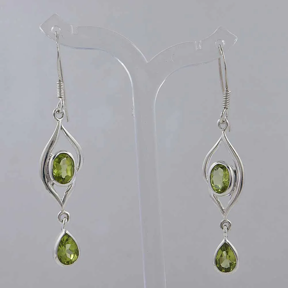 925 Starling Silver Garnet Earrings