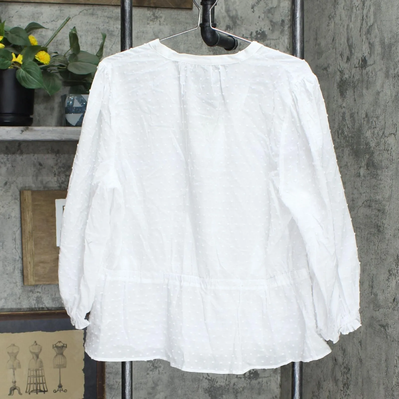 A New Day Women's Long Sleeve Tie Waist Blouse 566514