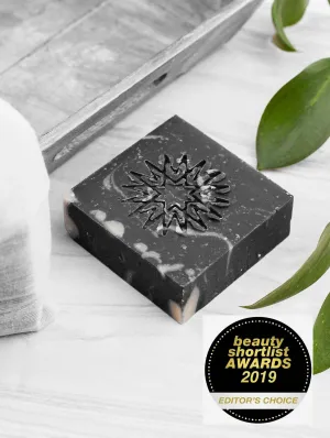 Activated Charcoal Face & Body Vegan Cleansing Bar | Lavender & Tea Tree 100g