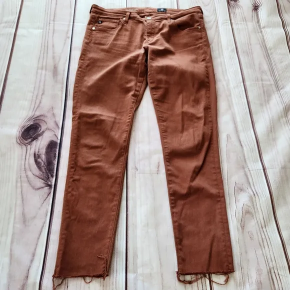 AG Adriano Goldschmied &quot;The Legging Ankle&quot; Super Skinny Orange | Women's Size 31