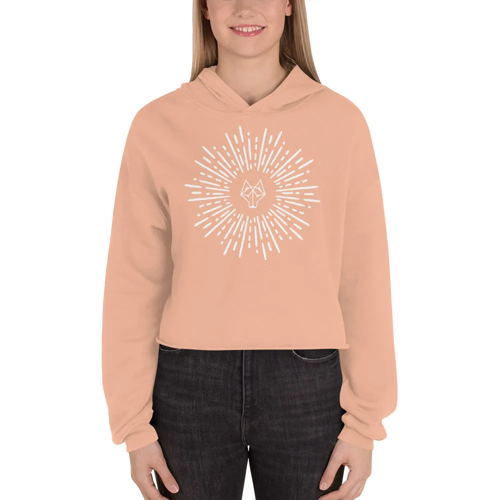 Alpha Starburst Crop Hoodie