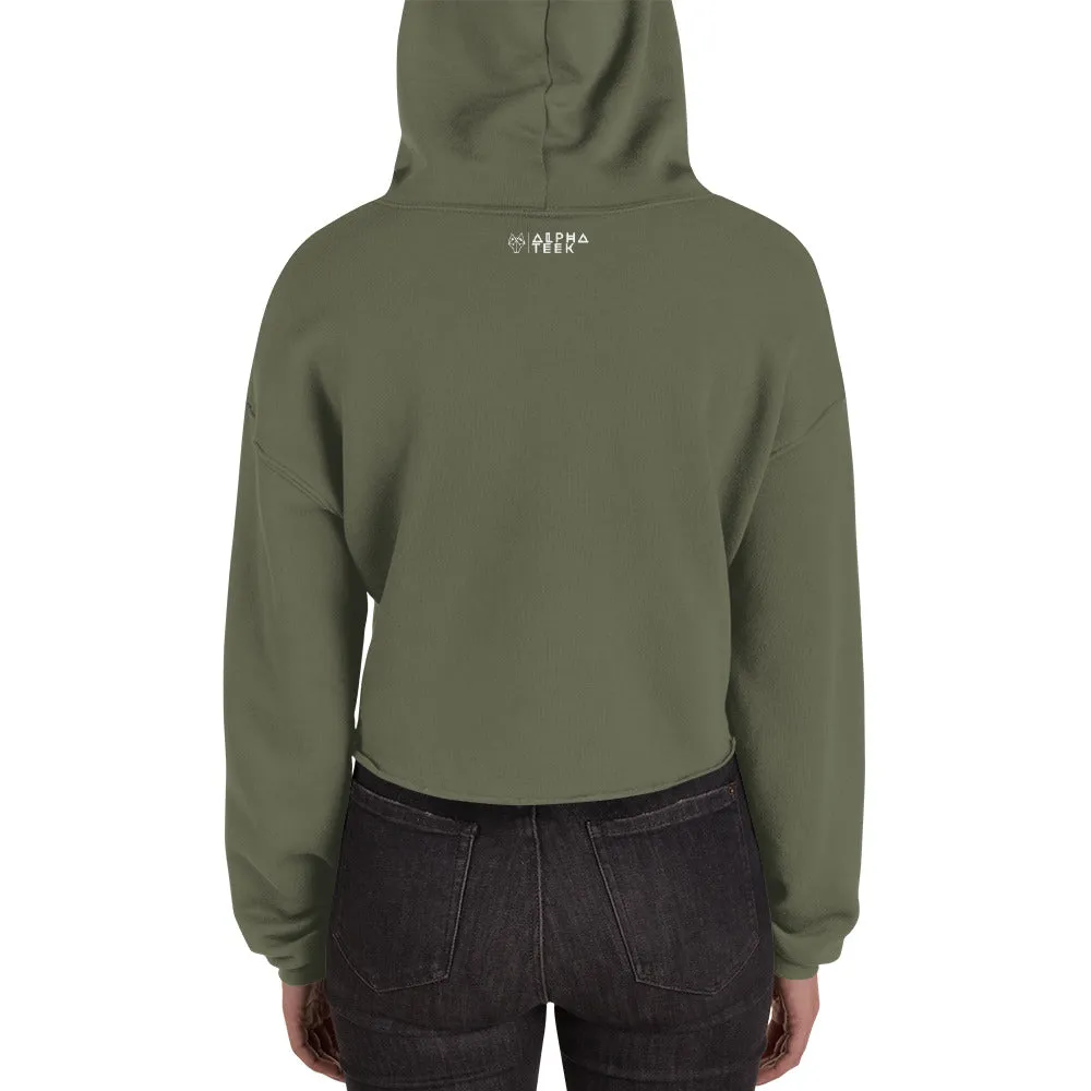 Alpha Starburst Crop Hoodie