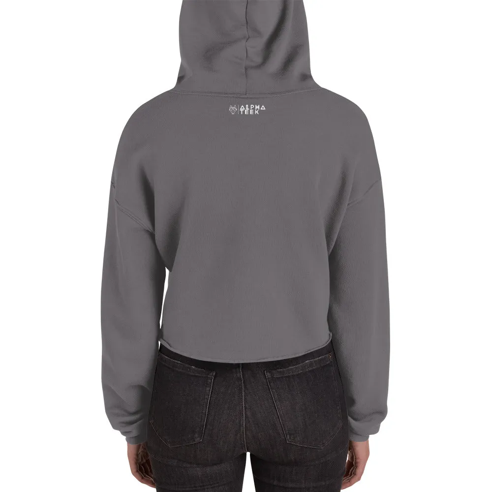 Alpha Starburst Crop Hoodie