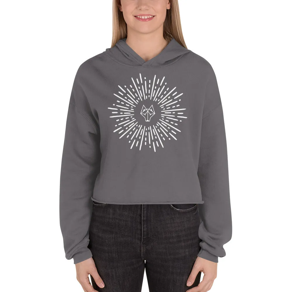 Alpha Starburst Crop Hoodie