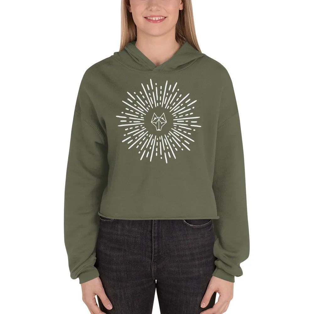 Alpha Starburst Crop Hoodie