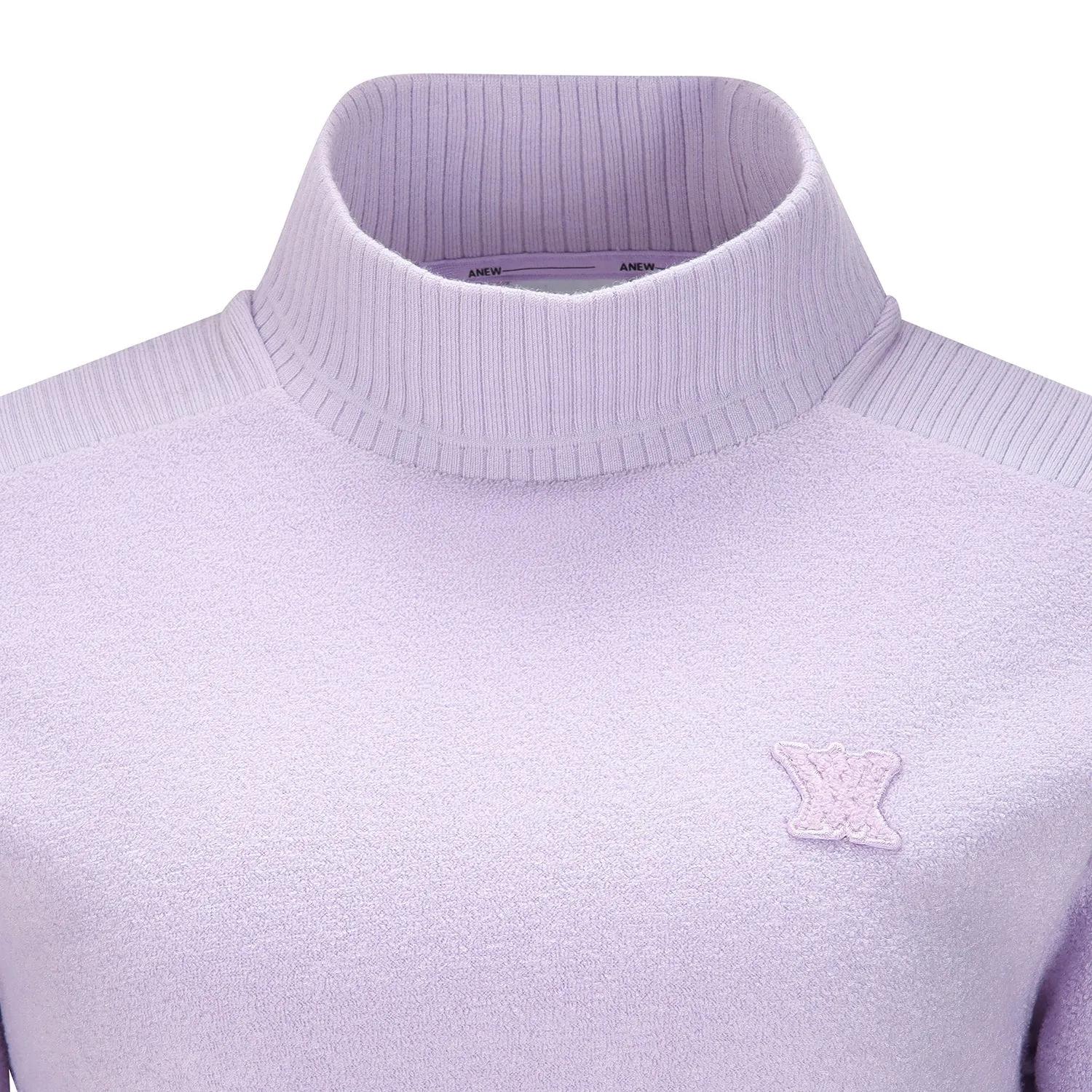 ANEW Golf Women Boucle Harf Neck L/TS - Lavender