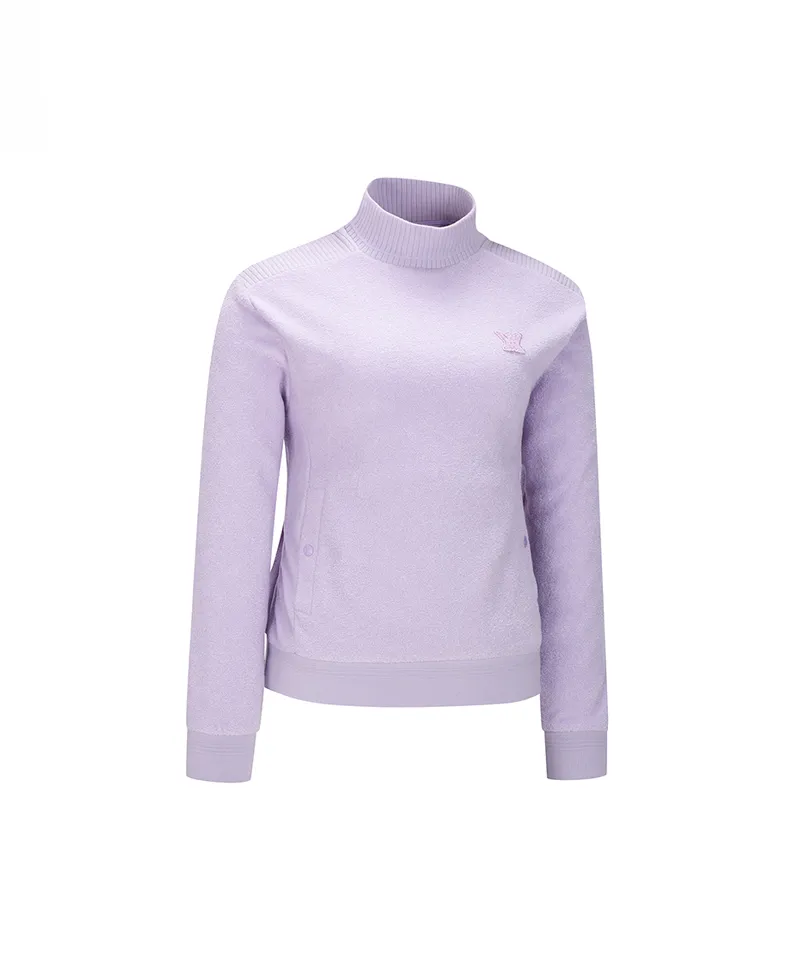 ANEW Golf Women Boucle Harf Neck L/TS - Lavender