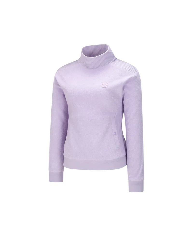 ANEW Golf Women Boucle Harf Neck L/TS - Lavender