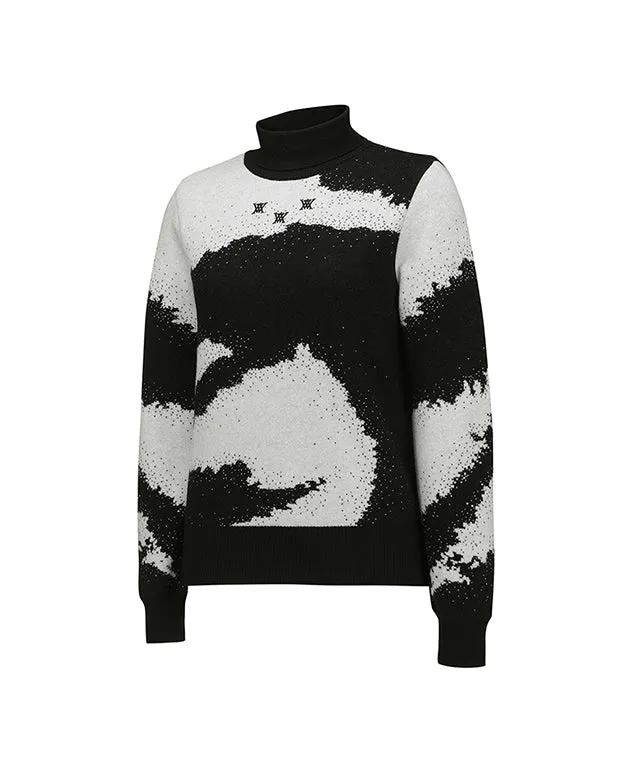 ANEW Golf: Women Cashmere Blend High Neck Sweater - Black