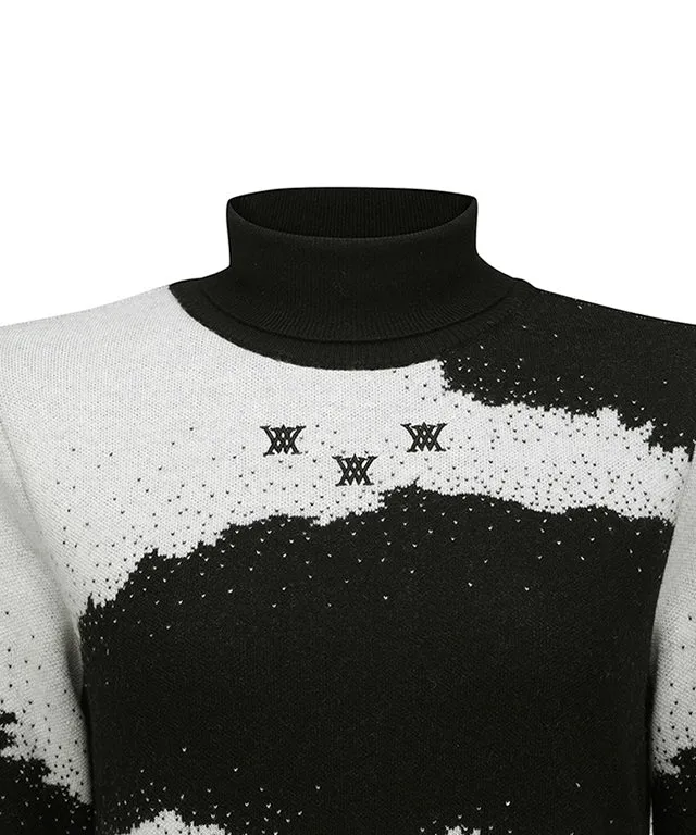 ANEW Golf: Women Cashmere Blend High Neck Sweater - Black