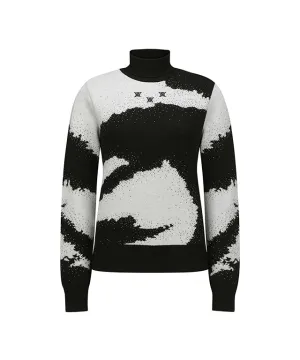 ANEW Golf: Women Cashmere Blend High Neck Sweater - Black