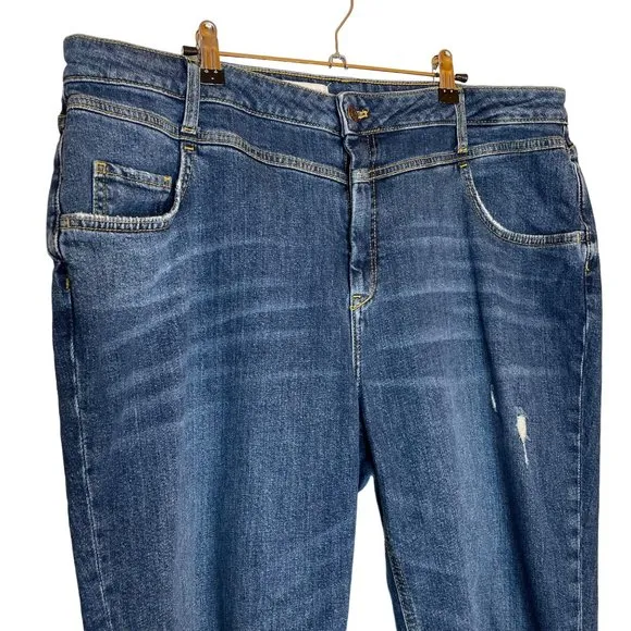 Anthropologie Pilcro Womens Distressed Cropped Jeans, 18W