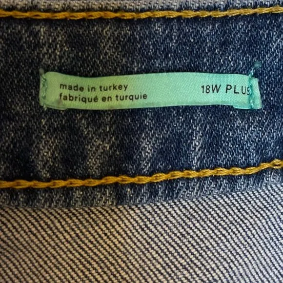 Anthropologie Pilcro Womens Distressed Cropped Jeans, 18W