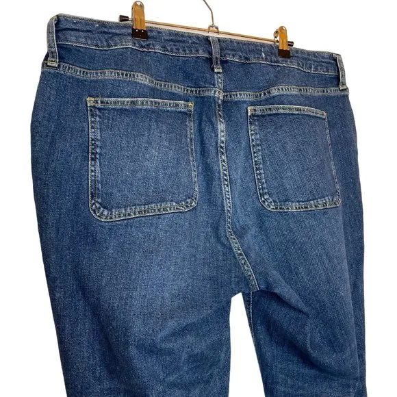 Anthropologie Pilcro Womens Distressed Cropped Jeans, 18W