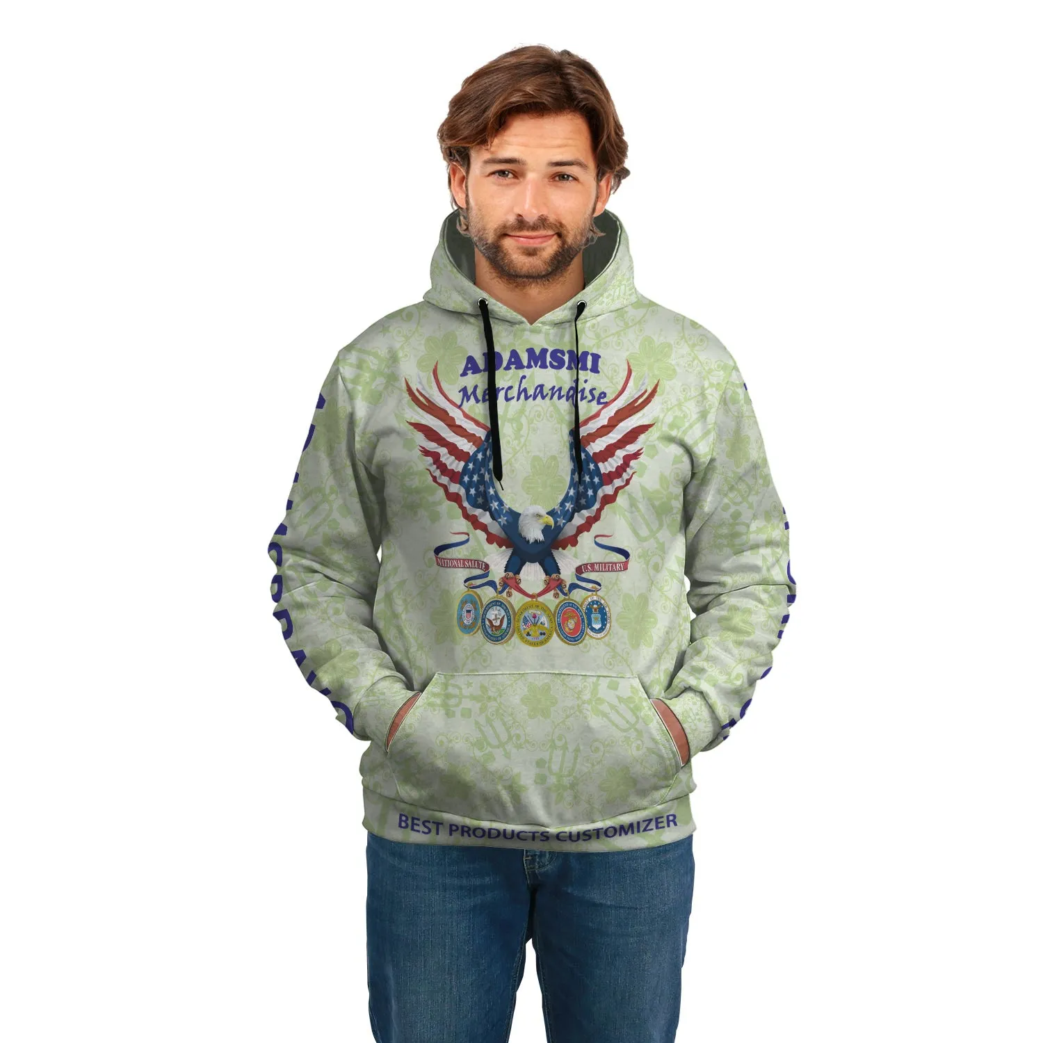 AOP Front Pocket Hoodie