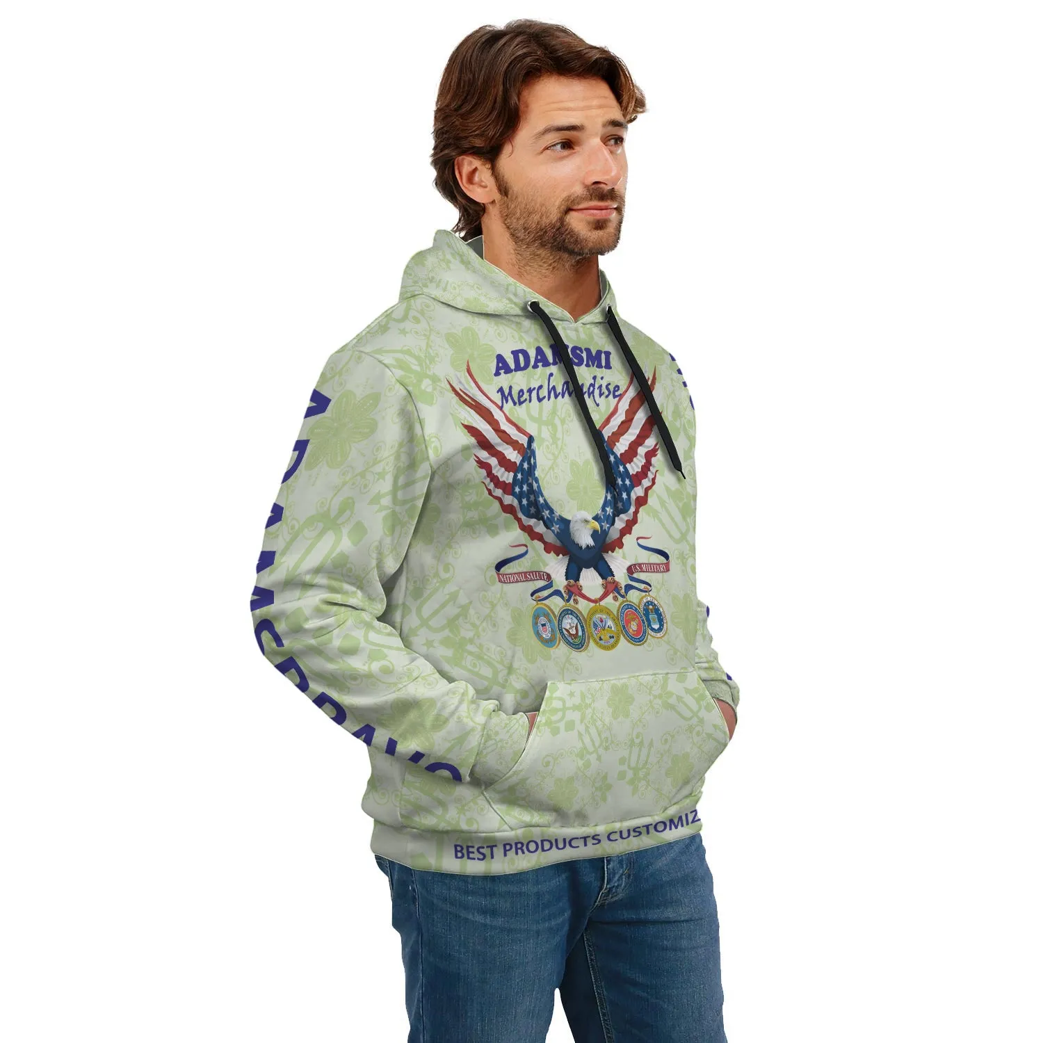 AOP Front Pocket Hoodie