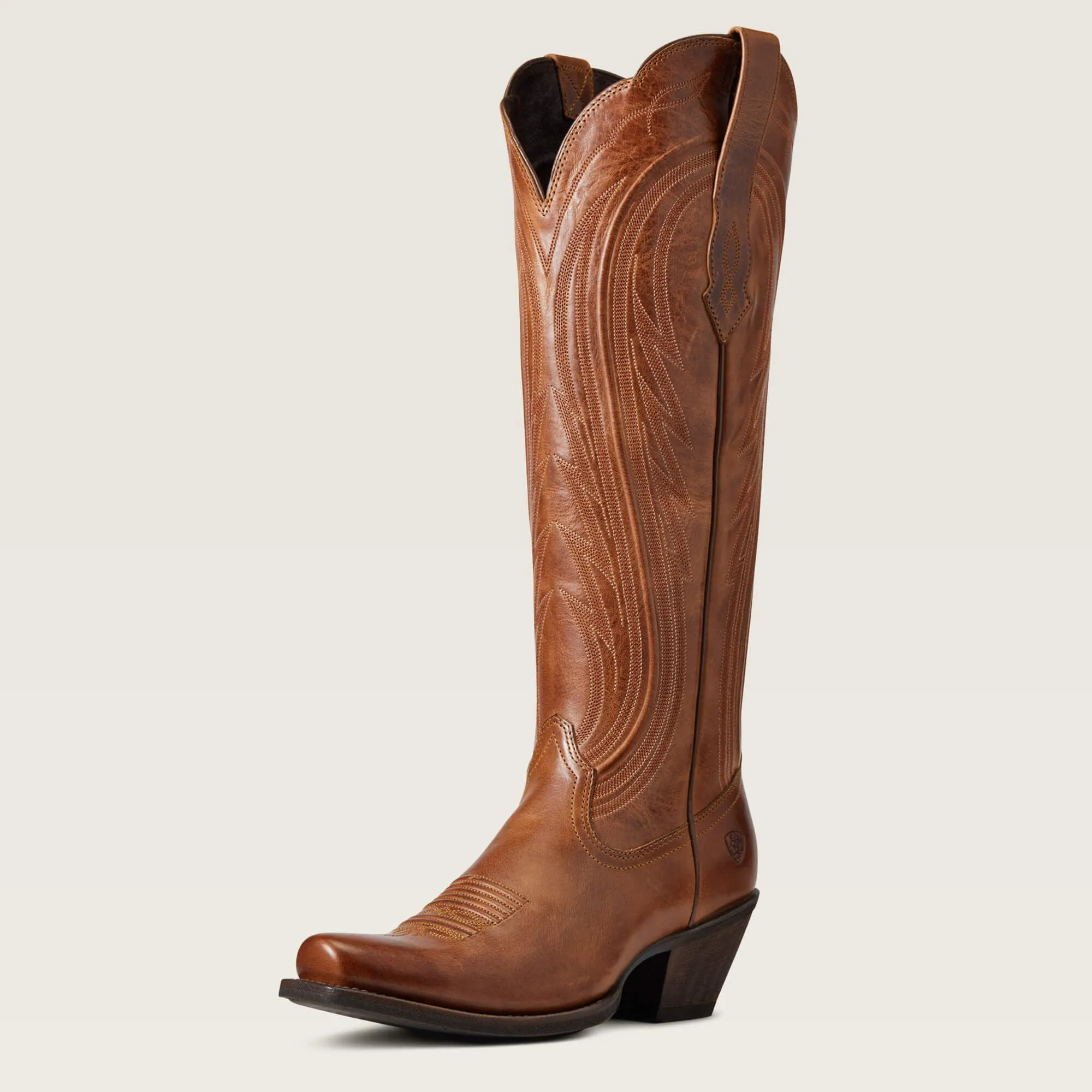 Ariat Ladies 16" Tan Adeline Blunt Toe Western Boots