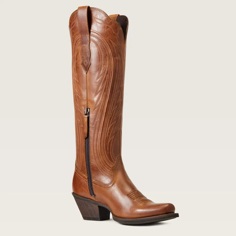 Ariat Ladies 16" Tan Adeline Blunt Toe Western Boots
