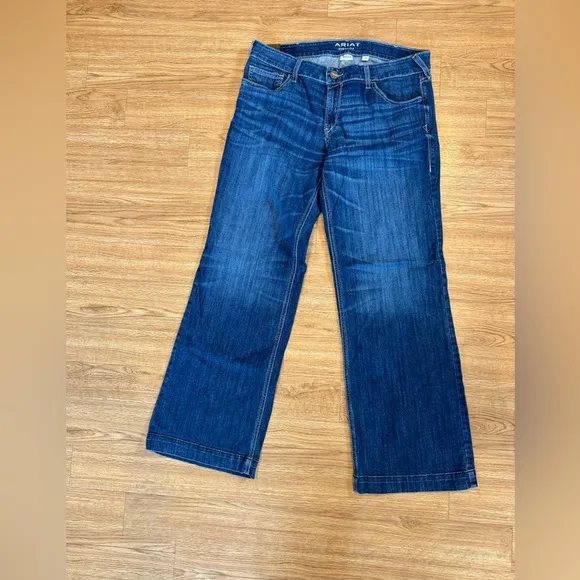 Ariat Women's Trouser Mid Rise Amaryllis Wide Leg Jean Irvine