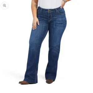 Ariat Women's Trouser Mid Rise Amaryllis Wide Leg Jean Irvine