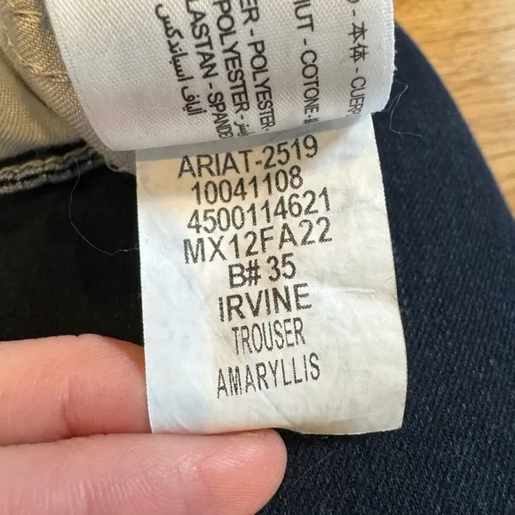 Ariat Women's Trouser Mid Rise Amaryllis Wide Leg Jean Irvine